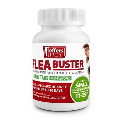 Image showing 5 th Jeffers Flea Buster Chewable Tablets for Dogs