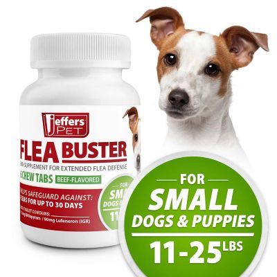 Image showing 6 th Jeffers Flea Buster Chewable Tablets for Dogs