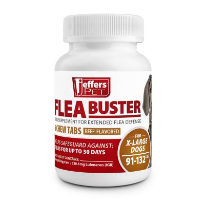Image showing 5 th Jeffers Flea Buster Chewable Tablets for Dogs