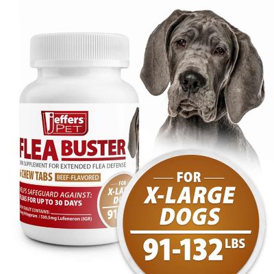 Image showing 6 th Jeffers Flea Buster Chewable Tablets for Dogs