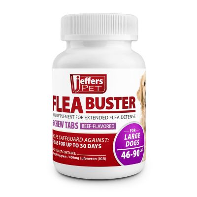Image showing 5 th Jeffers Flea Buster Chewable Tablets for Dogs