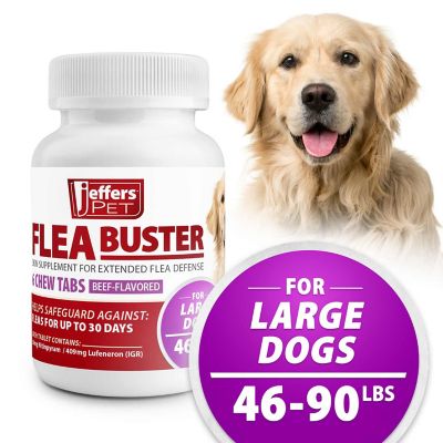 Image showing 6 th Jeffers Flea Buster Chewable Tablets for Dogs