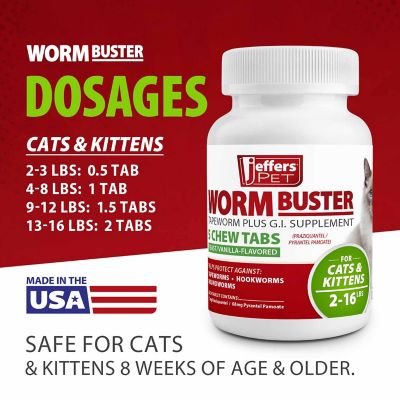 Image showing  Worm Buster Cat Dewormer Tablets