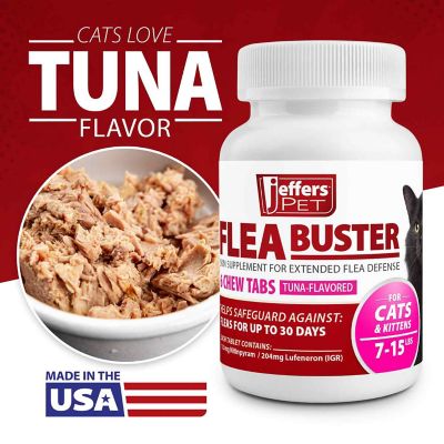 Image showing  Flea Buster Chewable Tablets for Cat and Kittens