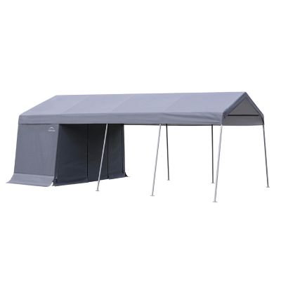 12 x 20 x 9 AG 2 in 1 Loafing Canopy & Shed Grey 7.5 oz.