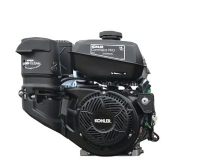 Image showing  14 HP Kohler Gas Engine, Industrial Duty 2 -Stage, 30 gallon Horizontal Electric Start Air Compressor