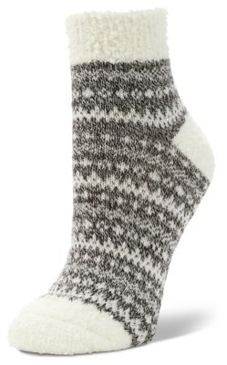 Little Hotties Double Layer Popcorn Fair Isle Quarter Socks, 1 Pair