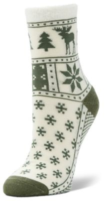 Little Hotties Double Layer Moose Isle Crew Socks, 1 Pair