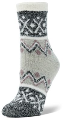 Little Hotties Double Layer Mink Aztec Crew Socks, 1 Pair