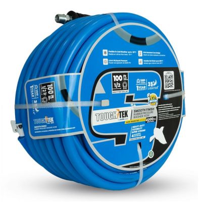 Image showing  Tough-Tek Rubber Pressure Washing Hose 1/2 in. X 100 ft.-BLUE