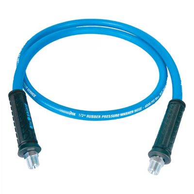 Image showing  Blu Shield Tough Tek Rubber Pressure Washer Jumper Hose 1/2 in. X 6 ft. (4000:16000 PSI) 2 pk.