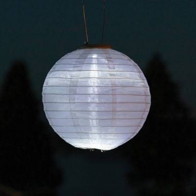 Image showing  10 in. Glow Nylon Solar Lantern