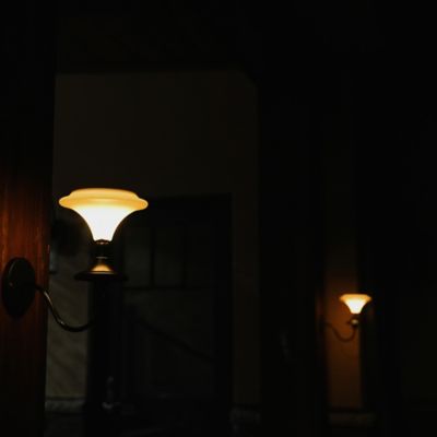 Image showing  Solar-Powered White Integrated-LED Outdoor Martini Lamp Lights, 25 Lumens, 2 Pack