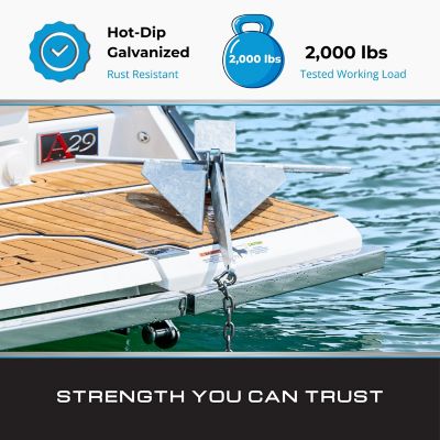 Image showing  Shackle Screw Pin Anchor 3/8 Galv, 6 pk.