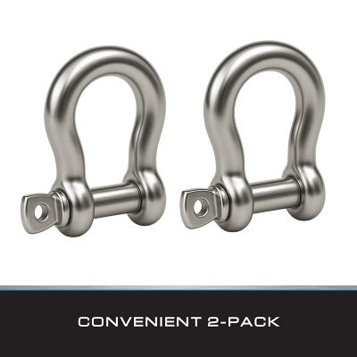 Image showing  Shackle Screw Pin 1/4 Load Rated, 2 pk.