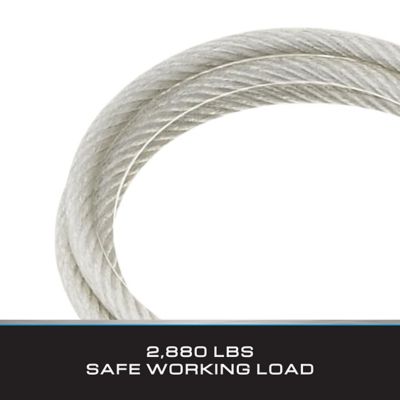 Image showing  1/4 in. ID x 3/8 in. OD x 9 ft. Vinyl Coated Galvanized Cable