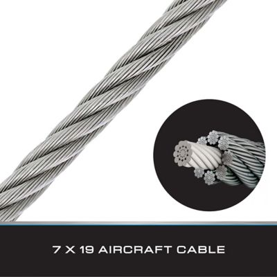 Image showing  1/4 in. ID x 3/8 in. OD x 9 ft. Vinyl Coated Galvanized Cable
