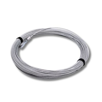 Tie Down 1/16 in. x 50 ft. Galvanized Cable with Swagged Loop and Thimble