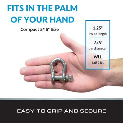 Image showing  Shackle Screw Pin 5/16 Ss, 2 pk.