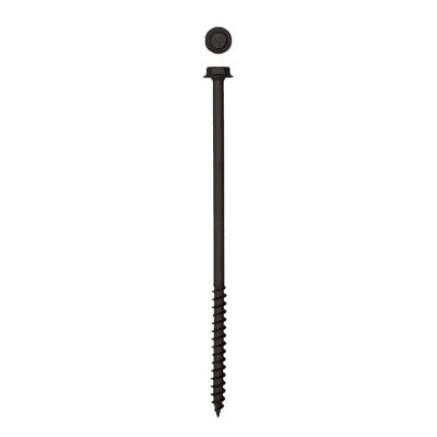 Image showing  1/4 x 6in. Exterior Structural Wood Lag Screws Powerlags Hex Head Hex (12 EA) Bit Included