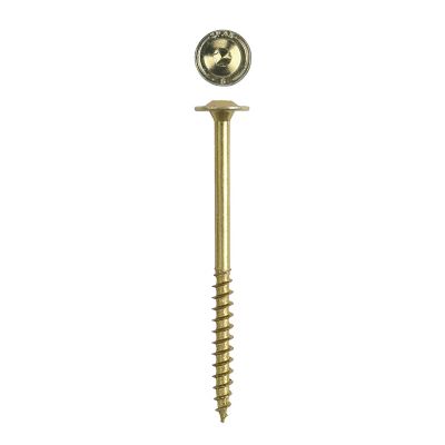 Image showing 1 th SPAX 1/4 x 5in. Interior Structural Wood Lag Screws Powerlags Washer Head T-Star (12 EA) Bit Included
