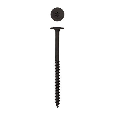 Image showing  1/4 x 4in. Exterior Structural Wood Lag Screws Powerlags Washer Head T-Star (12 EA) Bit Included