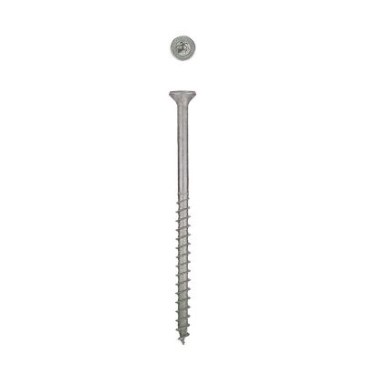 Image showing  14 x 4in. Exterior Wood Deck Screws Construction Flat Head T-Star Plus (8 EA)