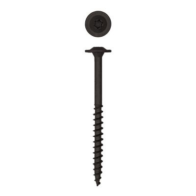 Image showing  5/16 x 4in. Exterior Structural Wood Lag Screws Powerlags Washer Head T-Star (150 EA) Bulk Mini Bit Included