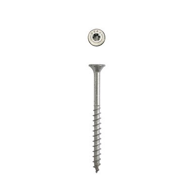 Image showing  10 x 2-1/2in. Exterior Wood Deck Screws Construction Flat Head T-Star Plus (81 EA) Bit Included