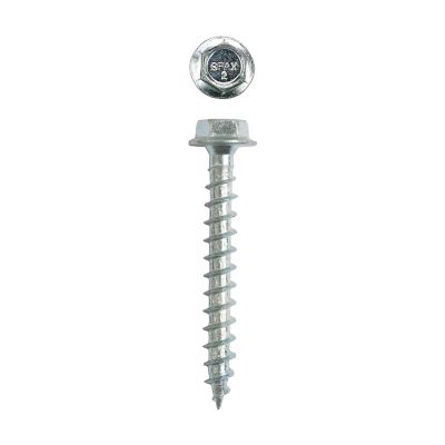 Image showing  1/4 x 2in. Interior Structural Wood Lag Screws Powerlags Hex Head Hex (500 EA) Bulk Pail Includes 2 Bits