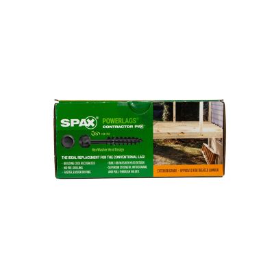 Image showing 8 th SPAX 3/8 x 6in. Exterior Structural Wood Lag Screws Powerlags Hex Head Hex (25 EA)