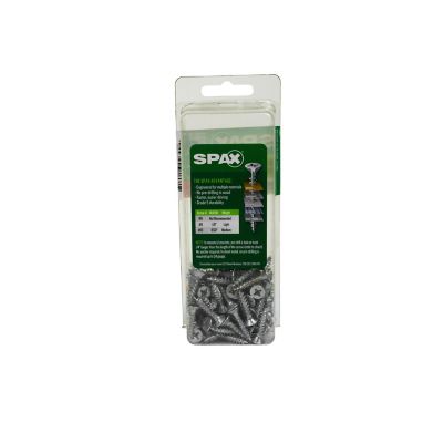 Image showing 8 th SPAX 8 x 3/4in. Interior Wood Screws Construction Flat Head Phillips Square Unidrive (100 EA)