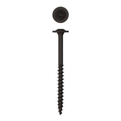 Image showing  5/16 x 4in. Exterior Structural Wood Lag Screws Powerlags Washer Head T-Star (50 EA) Bit Included