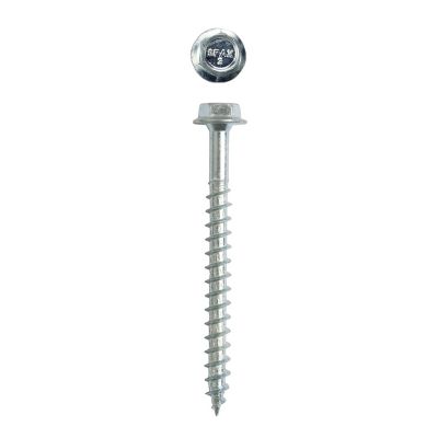 Image showing  1/4 x 3in. Interior Structural Wood Lag Screws Powerlags Hex Head Hex (500 EA) Bulk Pail Includes 2 Bits