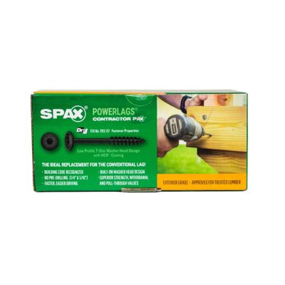 Image showing 8 th SPAX 1/4 x 2-1/2in. Exterior Structural Wood Lag Screws Powerlags Washer Head T-Star (50 EA) Bit Included