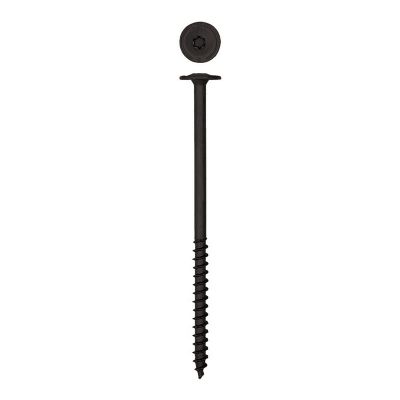 Image showing  1/4 x 5in. Exterior Structural Wood Lag Screws Powerlags Washer Head T-Star (12 EA) Bit Included