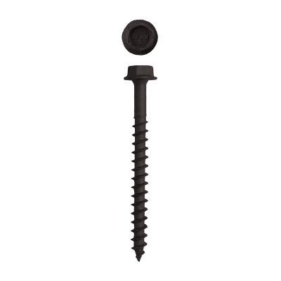 Image showing  1/4 x 3in. Exterior Structural Wood Lag Screws Powerlags Hex Head Hex (50 EA) Bit Included