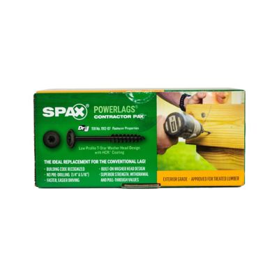 Image showing 8 th SPAX 1/4 x 3-1/2in. Exterior Structural Wood Lag Screws Powerlags Washer Head T-Star (50 EA) Bit Included