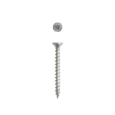 Image showing  10 x 2-1/2in. Interior Wood Screws Construction Flat Head Phillips Square Unidrive (88 EA) Bit Included