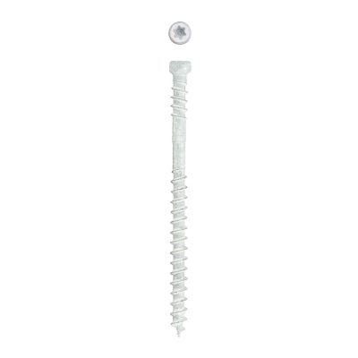 Image showing  8 x 2-1/2in. Exterior / Interior Wood Composite Double Thread Screws Powertrim Trim Head (425 EA) Pail Bit Included