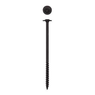 Image showing  5/16 x 6in. Exterior Structural Wood Lag Screws Powerlags Washer Head T-Star (12 EA) Bit Included