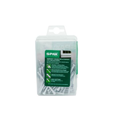 Image showing 7 th SPAX 8 x 2in. Exterior / Interior Wood Composite Double Thread Screws Powertrim Trim Head T-Star Plus (100 EA) Bit Included