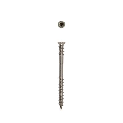 Image showing  10 x 2.5in. Exterior 304 Stainless Steel Wood Deck Screws Powerdeck Trim T?Star, 1500 pk.