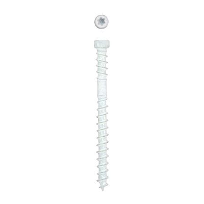 Image showing  8 x 2in. Exterior / Interior Wood Composite Double Thread Screws Powertrim Trim T-Star Plus (425 EA) Pail Bit Included