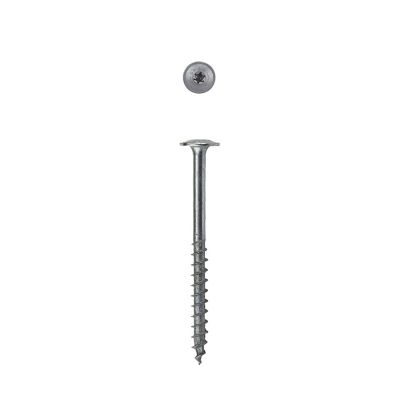 Image showing  10 x 2-1/2in. Exterior Wood Deck Screws Construction Wafer Head T-Star Plus (1200 EA) Bulk Pail Includes 2 Bits