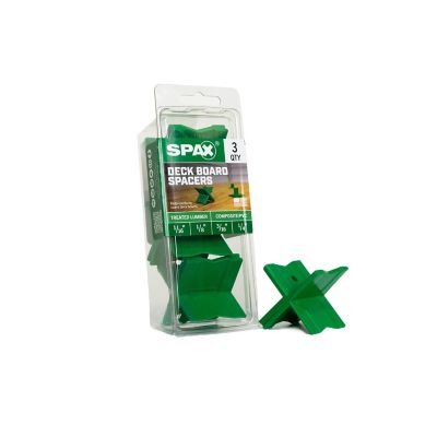 Image showing  Wood and Deck Board Spacer Measurement Tool - Ensures Quick, Consistent Gaps for Easy Installation, 3 pk.