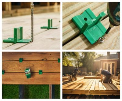 Image showing  Wood and Deck Board Spacer Measurement Tool - Ensures Quick, Consistent Gaps for Easy Installation, 3 pk.