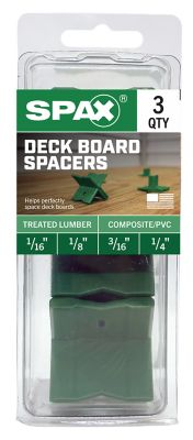 Image showing 7 th SPAX Wood and Deck Board Spacer Measurement Tool - Ensures Quick, Consistent Gaps for Easy Installation, 3 pk.