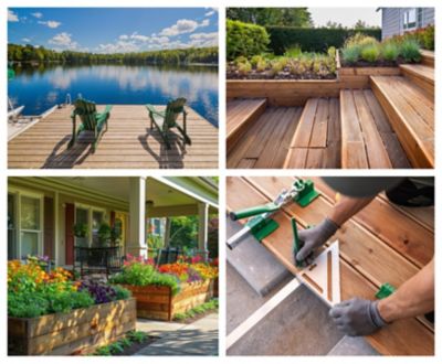 Image showing  10 x 2.5in. Exterior 304 Stainless Steel Wood Deck Screws Powerdeck Trim Head T?Star Plus, 415 pk.