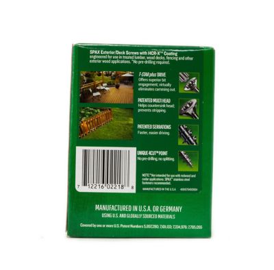 Image showing 7 th SPAX 9 x 2-1/2in. Exterior Wood Deck Screws Construction Flat Head T-Star Plus (109 EA) Bit Included